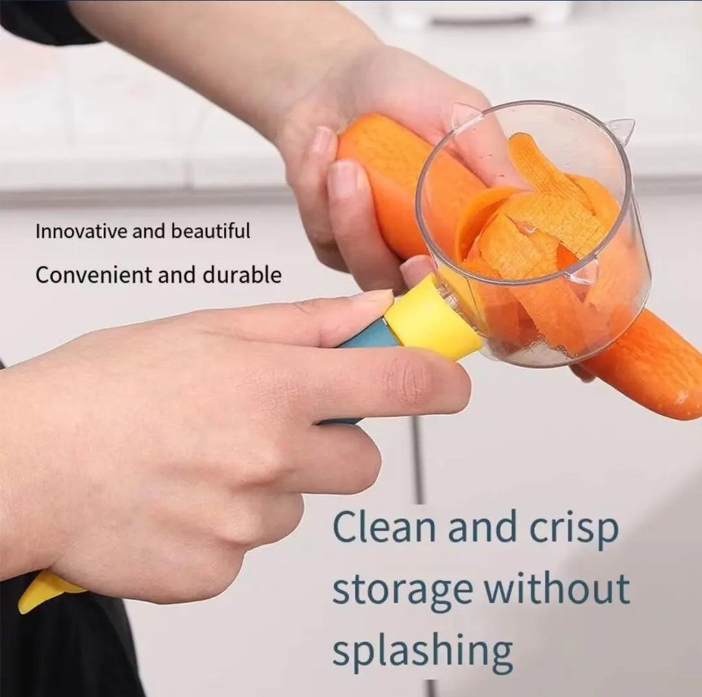 Multifunctional Stainless Steel Scraper Manual Peeler with Storage Box Vegetable Fruit Cutter for Kitchen Apple Potato Peeler