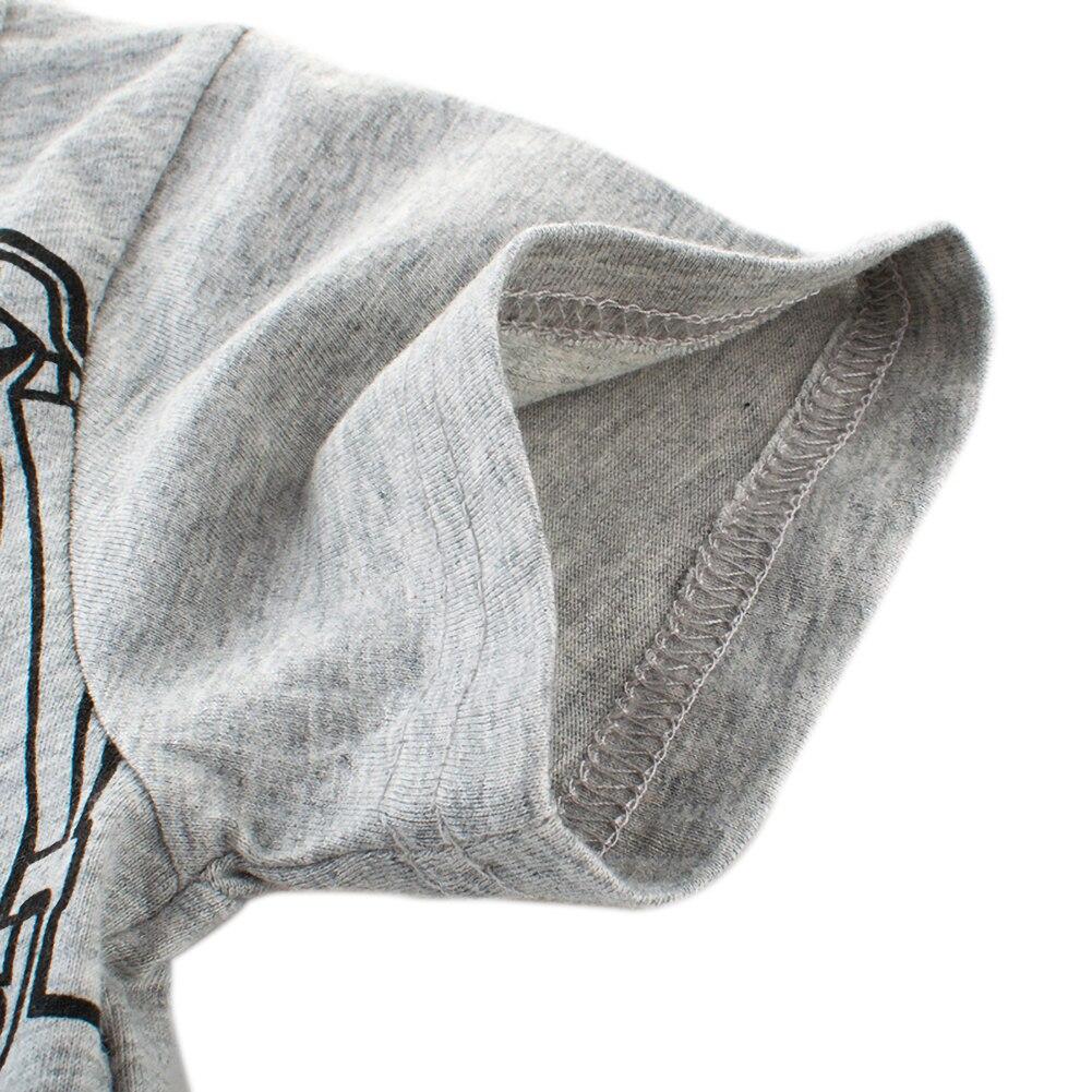 Детская футболка для мальчиков с рисунком «Экскаватор» и короткими рукавами