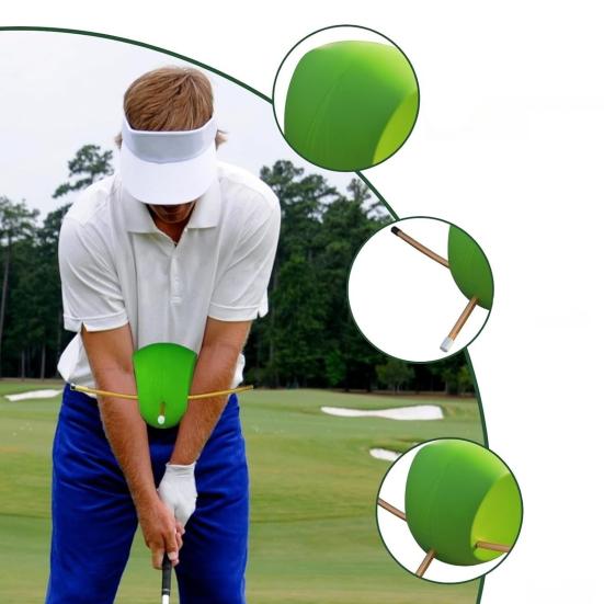 Тренажер для гольфа Мужчины Женщины Корректор осанки свинга Мяч для тренировки свинга в гольфе Вспомогательное средство для тренировки Новичок Все уровни Игроки в гольф Аксессуары для гольфа