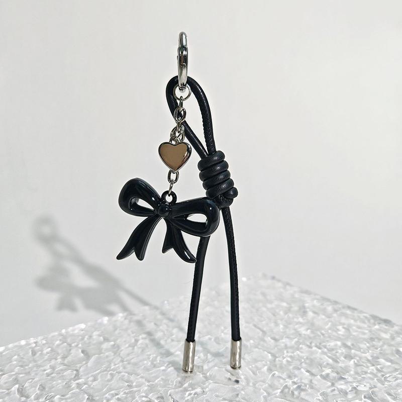 Креативный бант, плетеная веревка в форме сердца, подвеска для украшения сумки, аксессуар для ключей