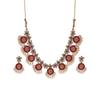 ZAVERI PEARLS Gold Tone Traditional Temple Choker Necklace Set For Women