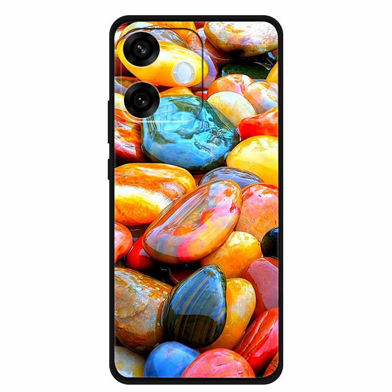 Чехол для Oppo A5 Pro 4G 5G 6.67" Мягкий ТПУ Силикон Funda Вырез Кот Цветок Рисованная Задняя Крышка для Oppo A5 Pro 5G Глобальная Оболочка Coque