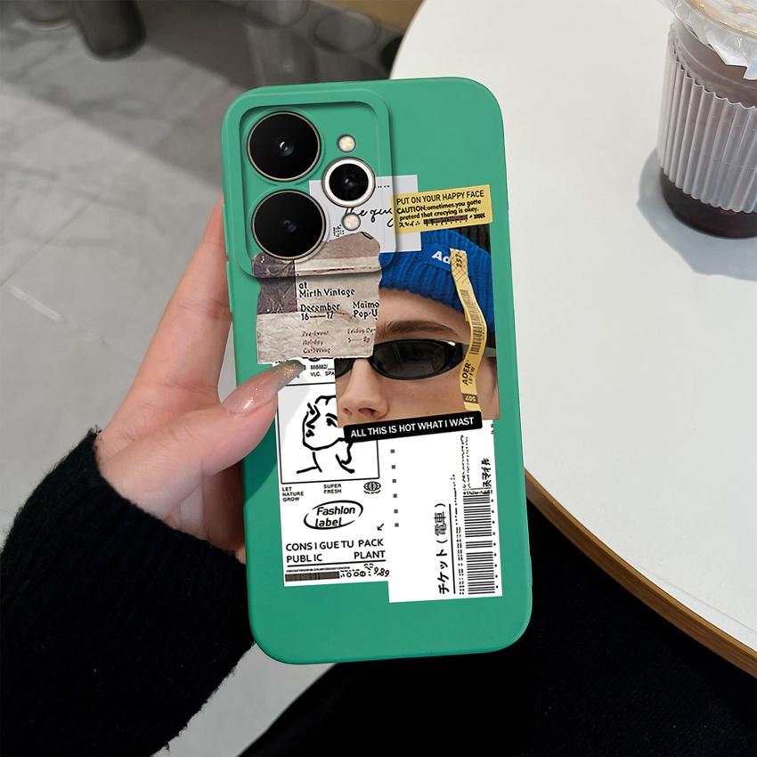 Для Realme 15 C73 C33 C35 Note 70 70T 15T 15X C21Y C25Y Противоударный силиконовый чехол для телефона Модные чехлы с узорами для красивого мальчика и девочки Задние крышки для Realme