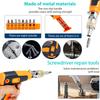 Ratcheting Screwdriver Set with Adjustable Handle 45° 90° 180° Foldable 16 In 1 Multi Screwdriver Set Ratcheting Screw Driver