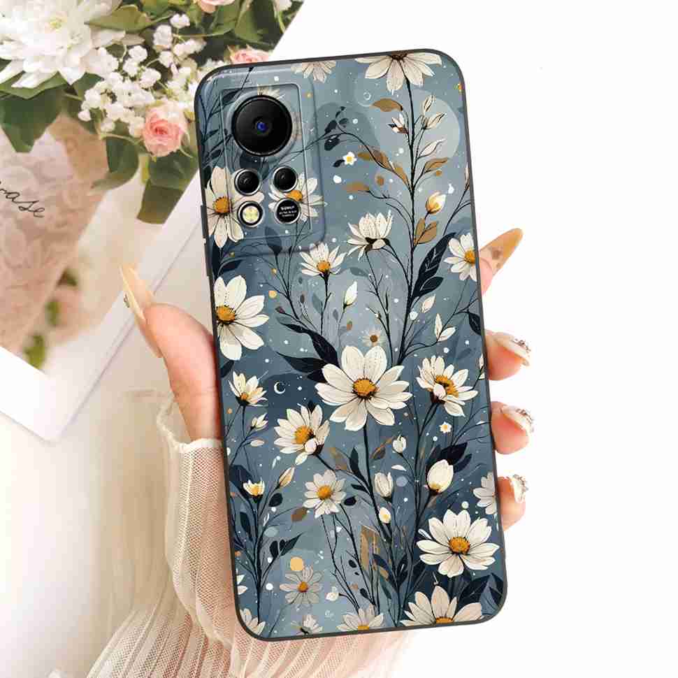 For Infinix Hot 11s NFC Case Beautiful Butterfly Flower Back Cover For Infinix Hot 11 S 11s NFC 11SNFC Protection Cases Funda