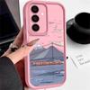 Mountain Pattern TPU Soft Phone Case For Samsung Galaxy S25 S24 FE S23 Ultra S22 S21 A16 A55 A54 A35 A34 A52 A15 A14 Shockproof Matte Silicone Cover