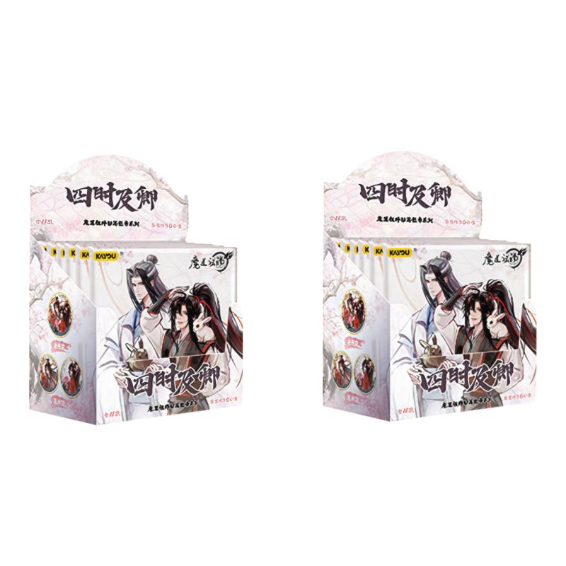 Genuine KAYOU Mo Dao Zu Shi Badge Four Seasons Series Blind Box Tin Pin Brooch Anime Peripherals Cute Collectible Gift For Fans
