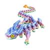 12 Inch Flexible 3D Printed Dragon With Eyes, Articulated 3D Printed Animals, 3D Printed Toys For Anxiety And ADHD Relief, Unique Home Decor