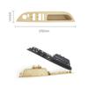 Beige Black Left Right Car Interior Handle Inner Door Armrest Panel Pull Trim Cover For BMW 5 Series