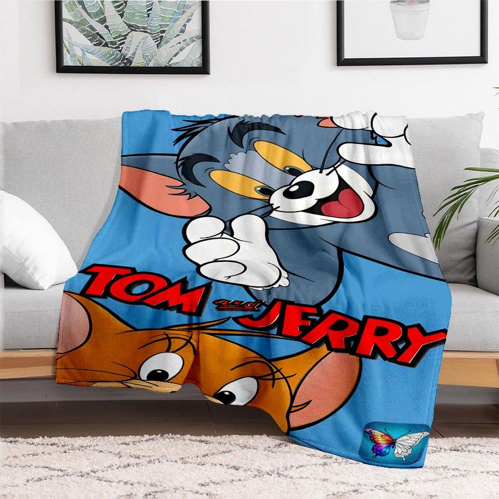 Чехол для телефона Tom and Jerry для iPhone Samsung LG Google PixelФланелевое покрывало для дивана, кровати, путешествий, кемпинга, офиса