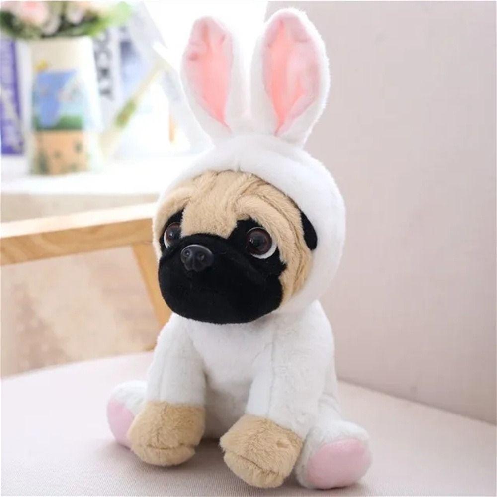 Stuffed Animals Pug Dog Plush Toys Rabbit Elephant Bulldog Dogs Plush Stuffed Sharpei Dog  Birthday