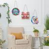 3Pcs Acrylic Butterfly Dragonfly Fairy Diamond Painting Ornaments Diamond Painting Hanging Pendant for Garden Window Decor