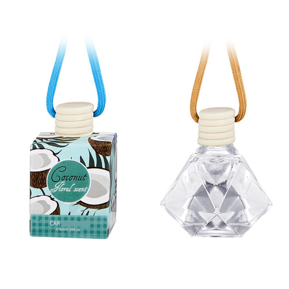 Car Air Hanging Fragrance Oil Diffuser Car Air Freshener Odor Eliminator Long Lasting Aromatherapy Car Decoration 8ml