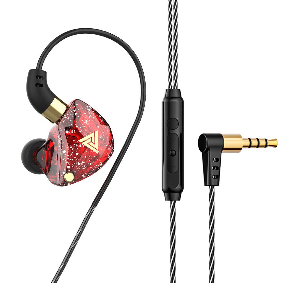 QKZ SK8 Heavy Bass Гарнитура Управление линией компьютерной игры с движением пшеницы Наушники-вкладыши