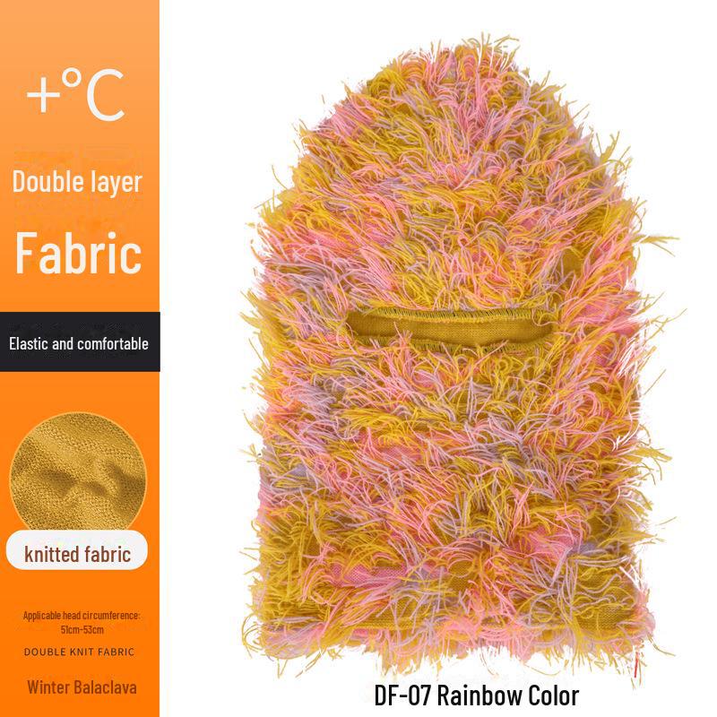 Ruidong Camouflage Woolen Ski Mask Balaclava - Warm Knitted Outdoor Sports Headgear