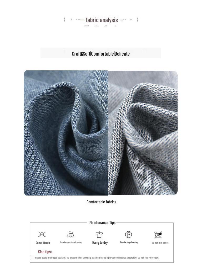 Женская джинсовая куртка с лацканами из мягкого денима светлой стирки, повседневного свободного кроя, новый осенний стиль 2024 года.