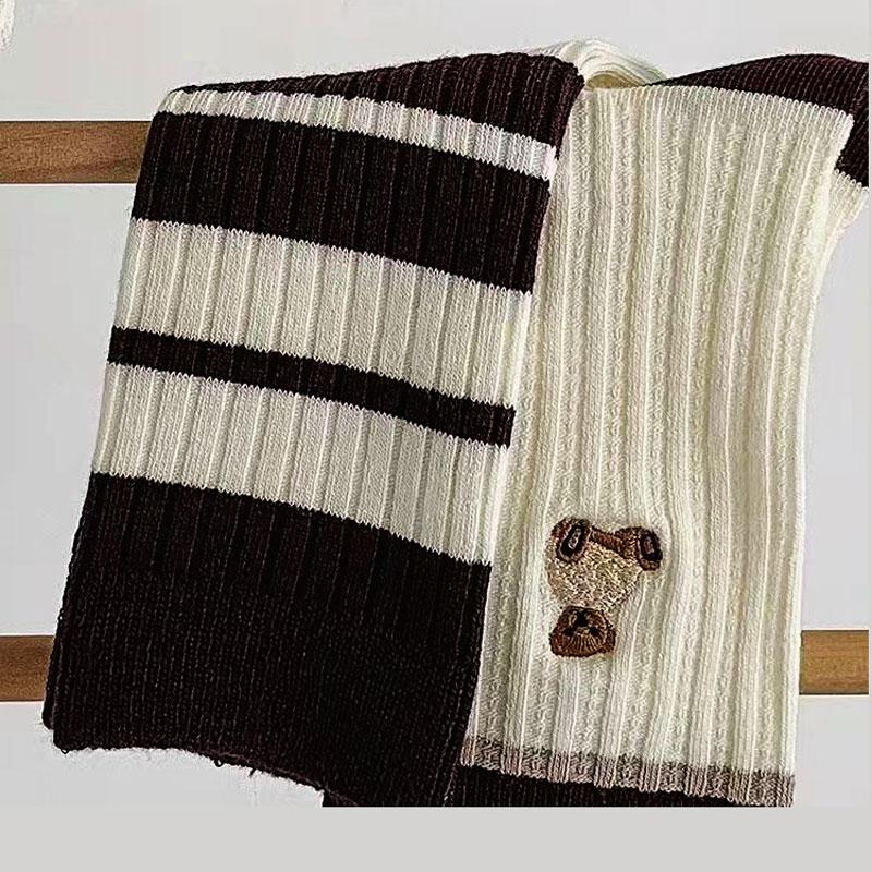 Kawaii Women Striped Socks Set 5 Pair Lolita Harajuku Anime Cotton Socks For Girls Sports Socks