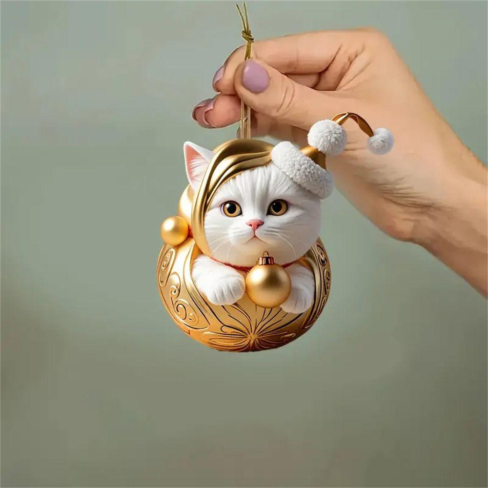 Christmas Hanging Ornament Cat Advent Calendar Acrylic 24 Days Christmas Countdown Calendar