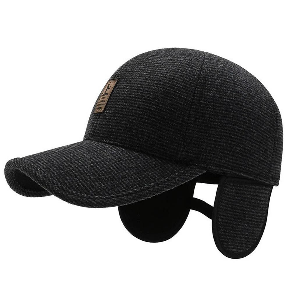Middle Old Age Men Ear Protection Woolen Visors Cap Korean Style Hat Snapback Hat Baseball Cap