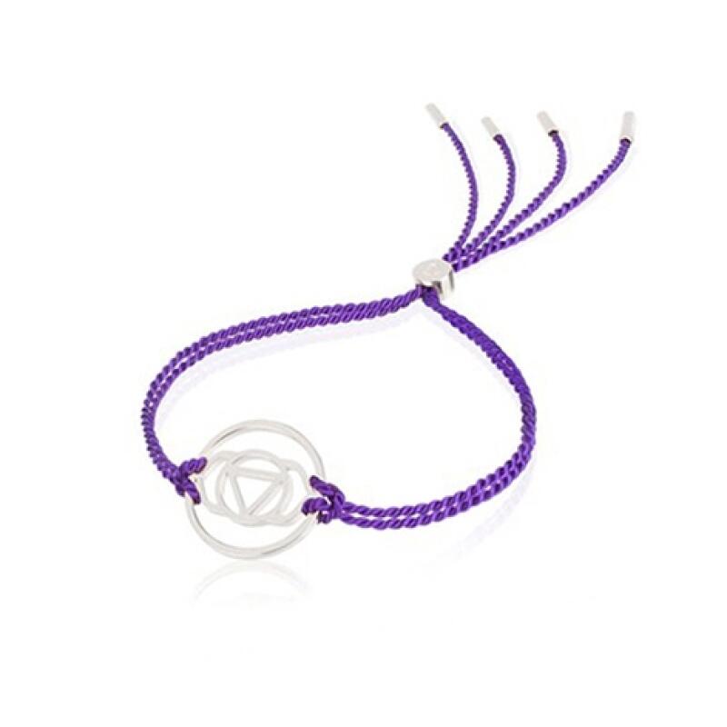 [Daisy London] Серебряный браслет-подвеска с 7 элементами «Код чакры» 925 пробы