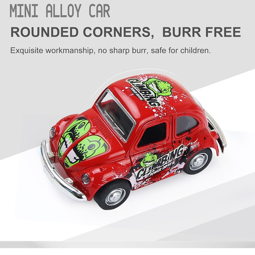 1/36 Alloy Miniature Car Toy Model Pull‑Back Children Vehicle Toy Model with Light Sound