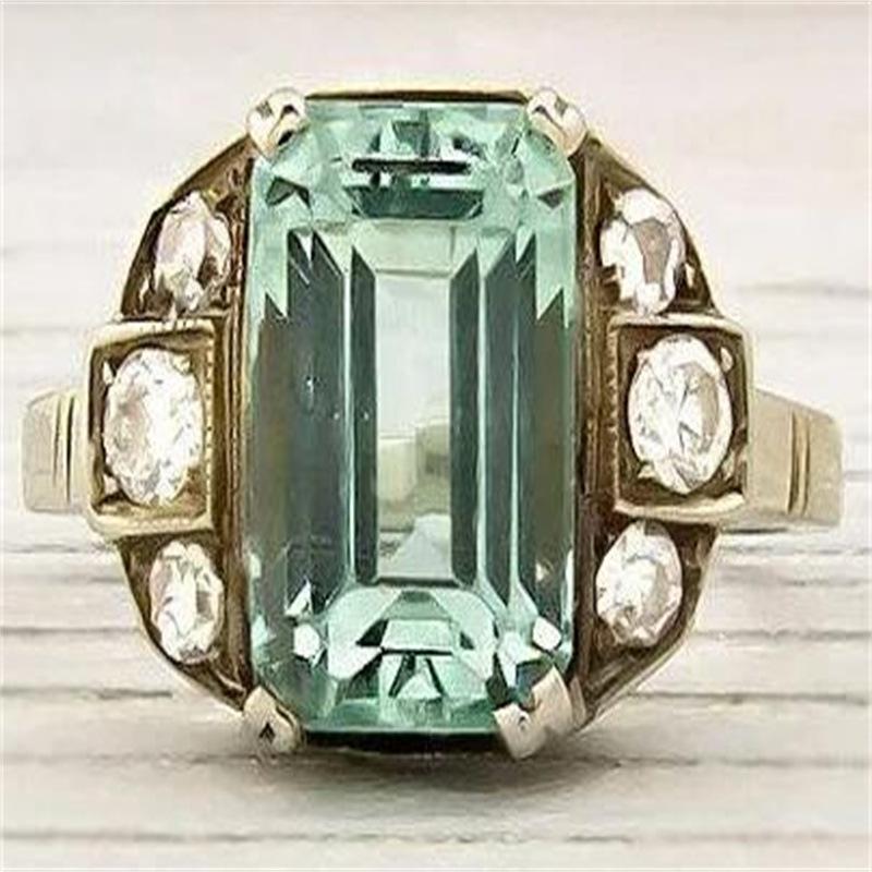Gorgeous Luxury Rings for Women Wedding Engagement Accessories Unique Female Ring Fashion Jewelry Gifts