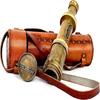 Functional Telescope  Brass Made  Glass Optics and High Magnfication Kid's Telescope Camouflage Finish  45.72 Cm Long  Style Spyglass