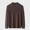 Yiliteng Men's Lambswool Blend Thickened Pullover Sweater