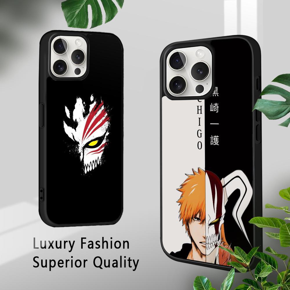 Аниме Куросаки Ичиго B-Bleach Чехол для телефона для iPhone 16 15 14 13 12 11 Pro Xs Max Mini Plus Celulares Жесткий Funda