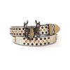 Rock rhinestone hip hop inlaid belt European and American rivets fashion trend decoration personality