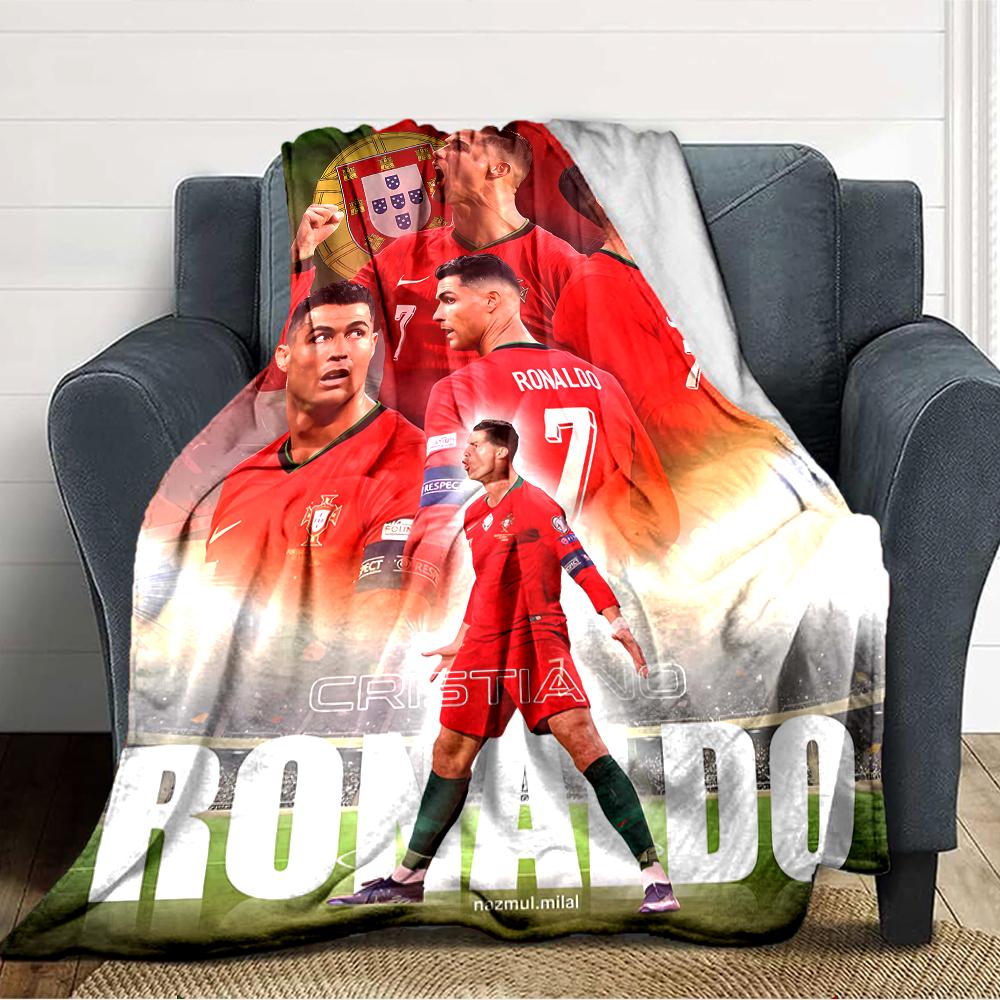 1pc Soccer 7 (4) Blanket, Gift, for Men and Women, Soft Blanket, Good for Sofa Bed Couch Travel, Lightweight Flannel Blanket