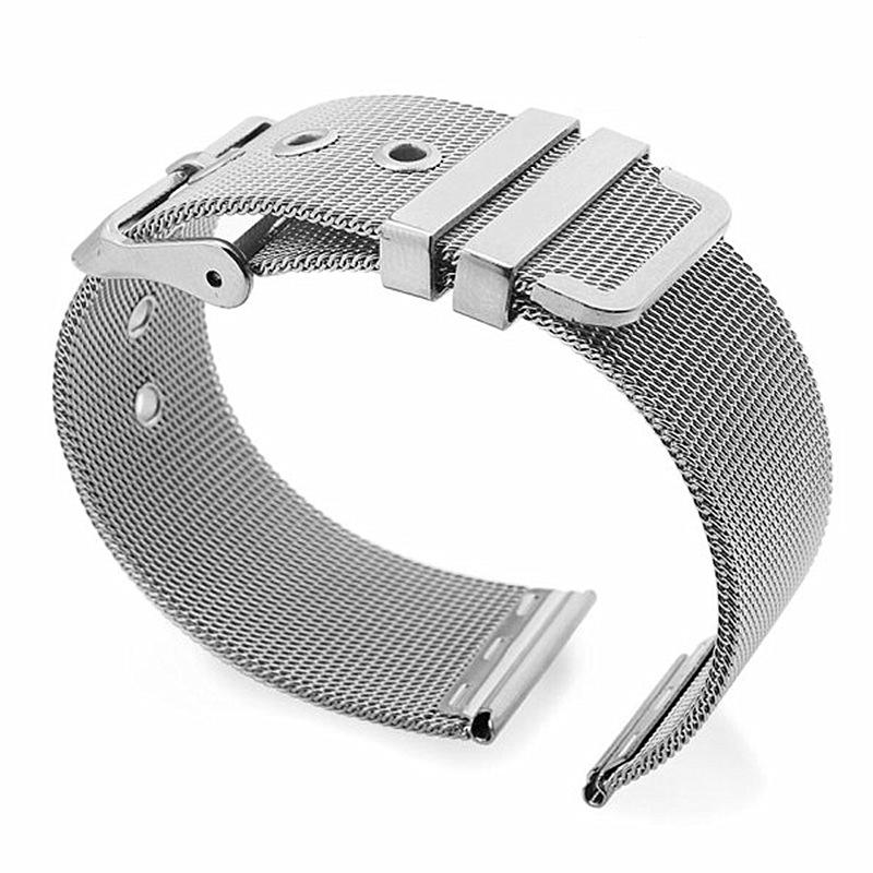 Wire Mesh Watch Watch Bracelet Stainless Steel Steel Belt Pin Buckle Fine Mesh Woven Ultra-Thin Metal Strap