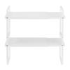 VEVOR Adjustable Kitchen Cabinet Shelf Organizer, Expandable 2 Tier Cabinet Shelf, Stackable Countertop Organizers and Storage Shelf Risers
