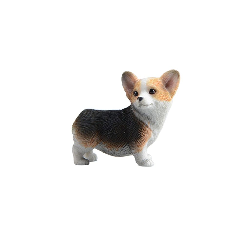 Children's Gift Mini Animal Dog Doll Simulation Dog Car Ornament Corgi Model Miniature Figurines