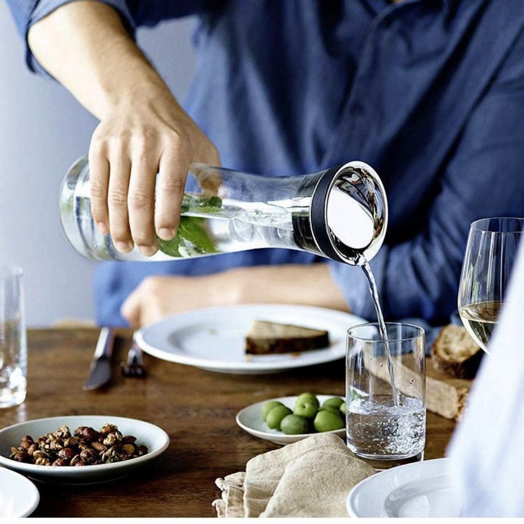 Стеклянный графин с крышкой, фруктовая шпажка из нержавеющей стали, термостойкий кувшин для воды, холодного чая, сока, горячей или холодной воды 1,2/1,5 л