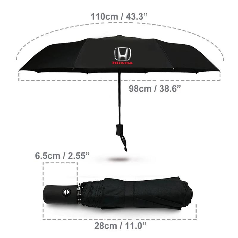 IYXI7 Windproof Double Layer Resistant Umbrella Fully Automatic Rain Umbrella For Honda Fit Civic Accord 7 8 9 10 Pilot City Jazz CRV