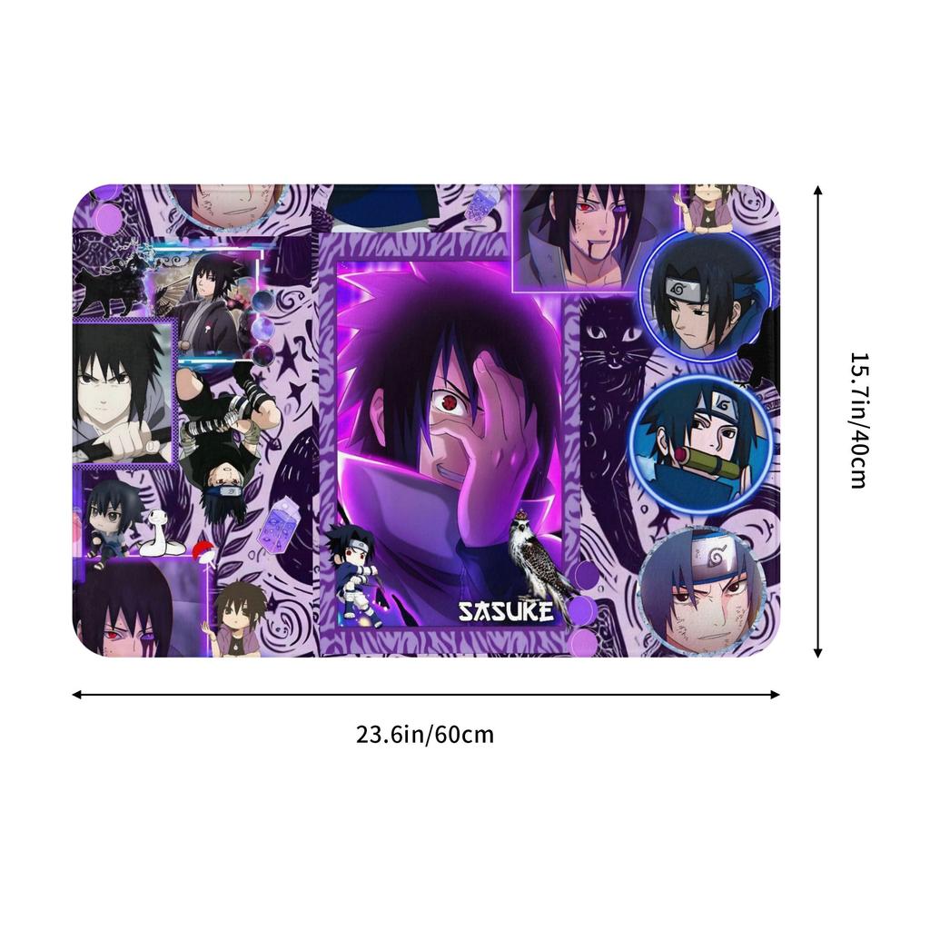 Anime Ninja Narutos Doormat Mat Anti-Slip Bathroom Kitchen Toilet Rug Carpet 40*60cm