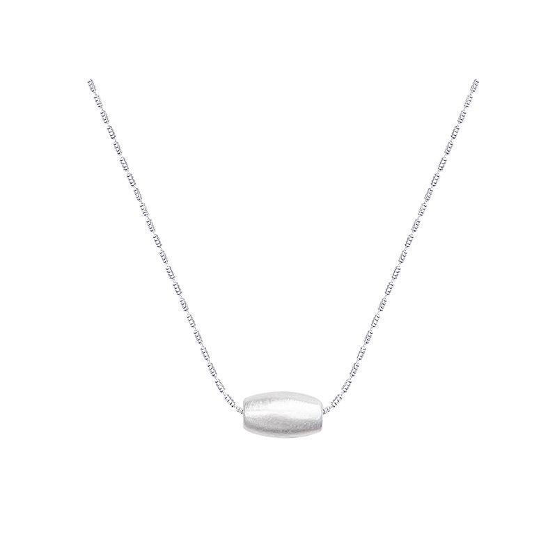Korean Style Small Bean Clavicle Necklace - Women's Trendy Simple Design