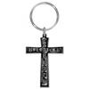 Black Sabbath Cross Enamel Keyring