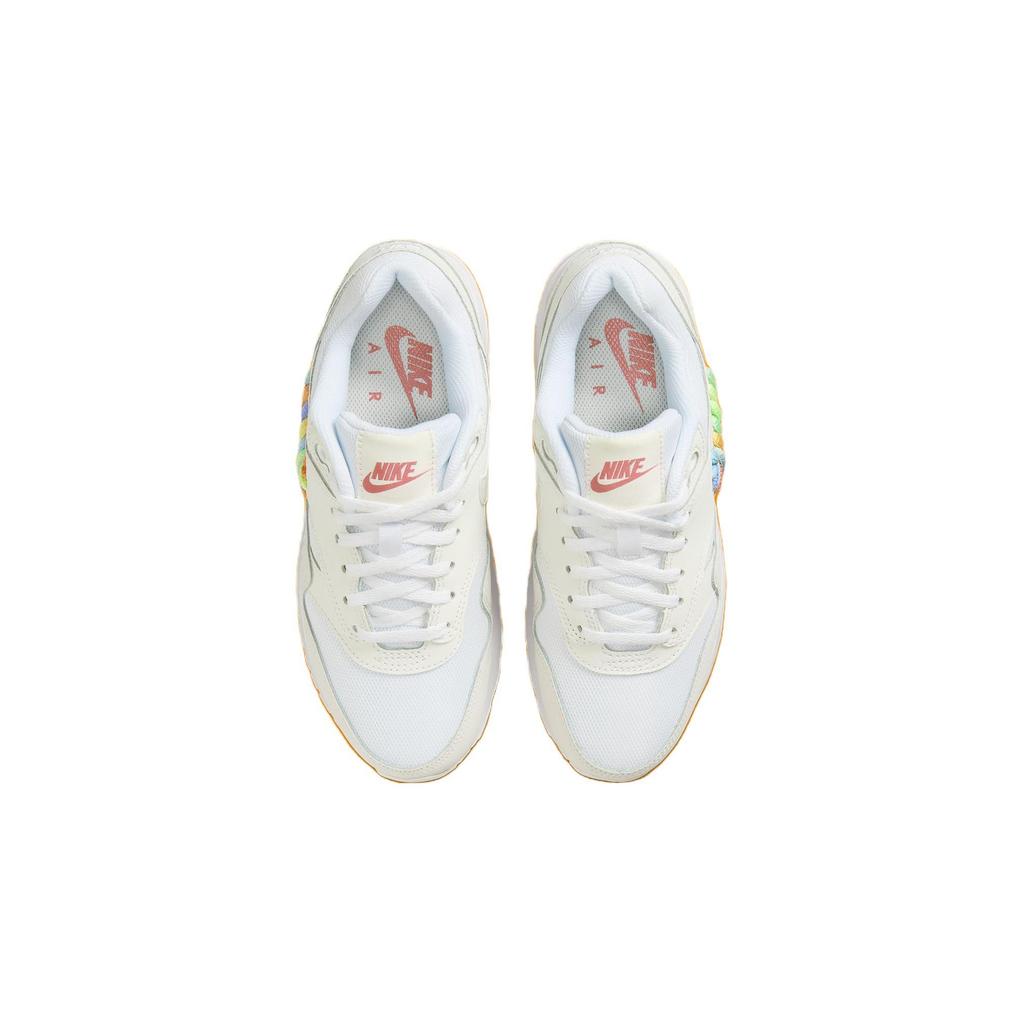 Nike Air Max 1 SE GS Rainbow Lace Swoosh Kids Sneakers Cream White Summit-White FN4782-100