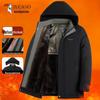 TUCANO Men's Winter Fleece-Lined Padded Hooded Jacket