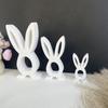 Rabbit Candle Holder Mold Easter Bunnies Resin Mold for DIY Candle Holder Tealight Holder Easter Decor Gypsum Ornament