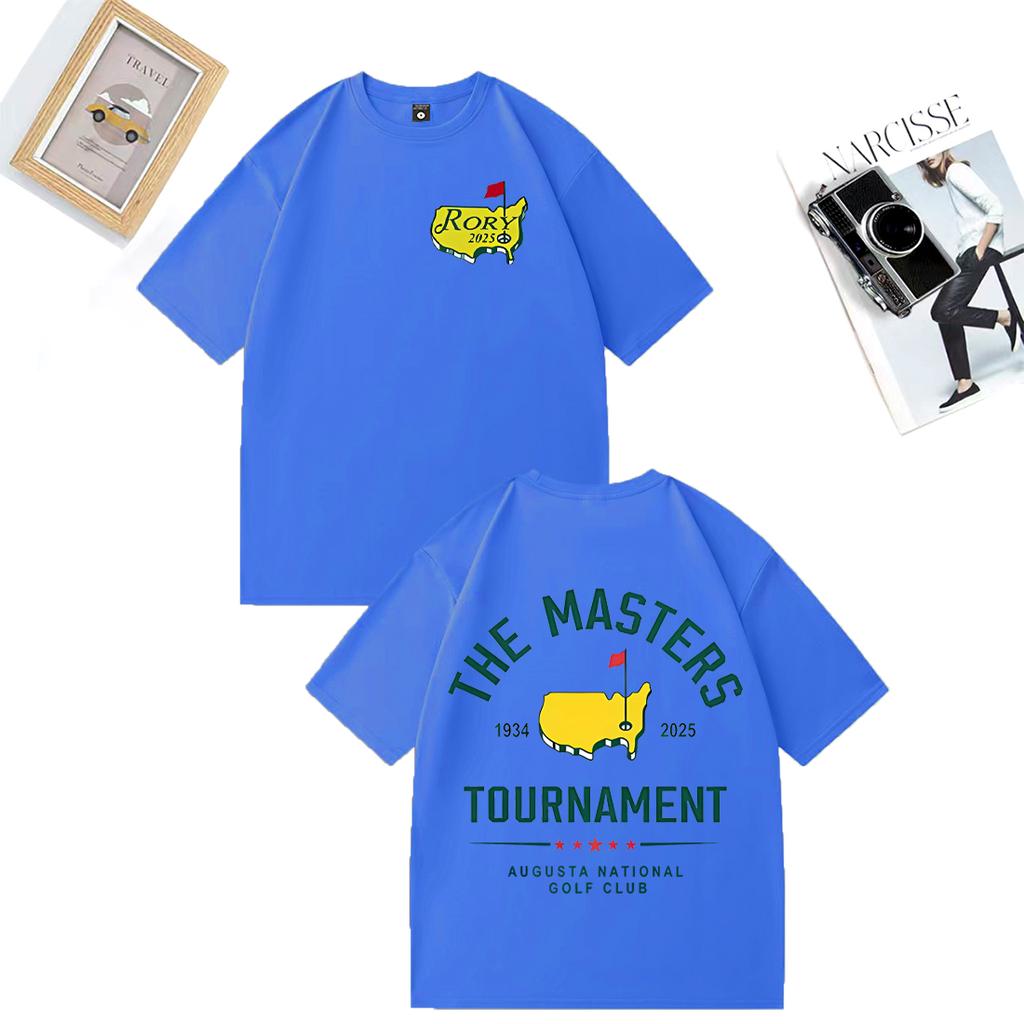 Fashion TShirt Rory Mcllroy Masters 2025 Graphics Tshirt Unisex WOMEN Casual High Quality vintage Hot Cotton short sleeve T Shirts