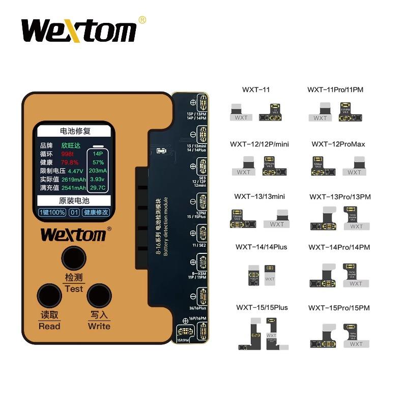 Wextom Tag-on External Battery Repair Flex Cable Programmer for IPhone 11-15 Pro Max Battery Read Write Repair Tool