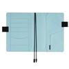 Hobonichi Techo Cousin Notebook X Clear Blue (A5) Cover, Colors/Black