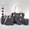 Новая женская сумка, сумка для мамы и ребенка, набор из шести предметов, модная сумка через плечо с костяным узором, контрастная по цвету сумка для ключей