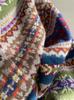 Women's Nordic Style Fair Isle Wool Cardigan Sweater - Heavy Duty, Round Neck Knit