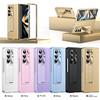 Гальванический чехол для телефона Clemence с металлической подставкой для Samsung Galaxy Z Fold 6 5 4 3 Fold6 Fold5 Fold4 Fold3 с защитным чехлом-держателем-подставкой