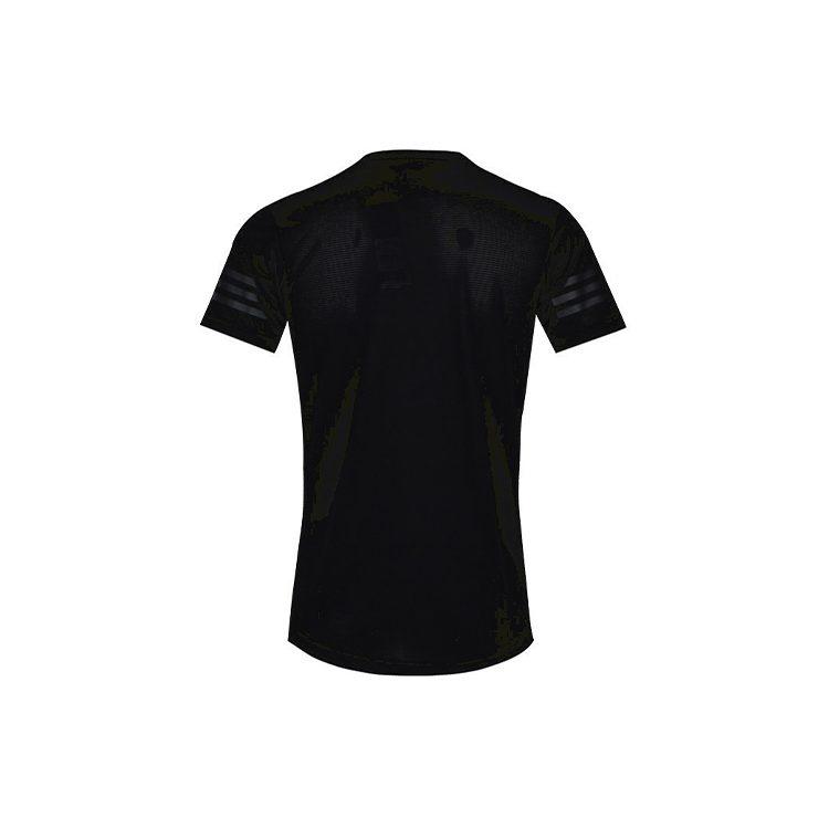 adidas Футболки Мужские Черные С Круглым Вырезом Умеренный Прямой Крой CW3927