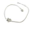 [N6823] - White 'Love' Silver Bracelet (rhodium-plated)